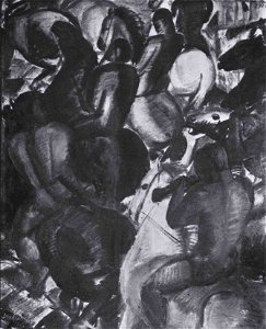Derkovits Gyula - 1924 - Lovasok