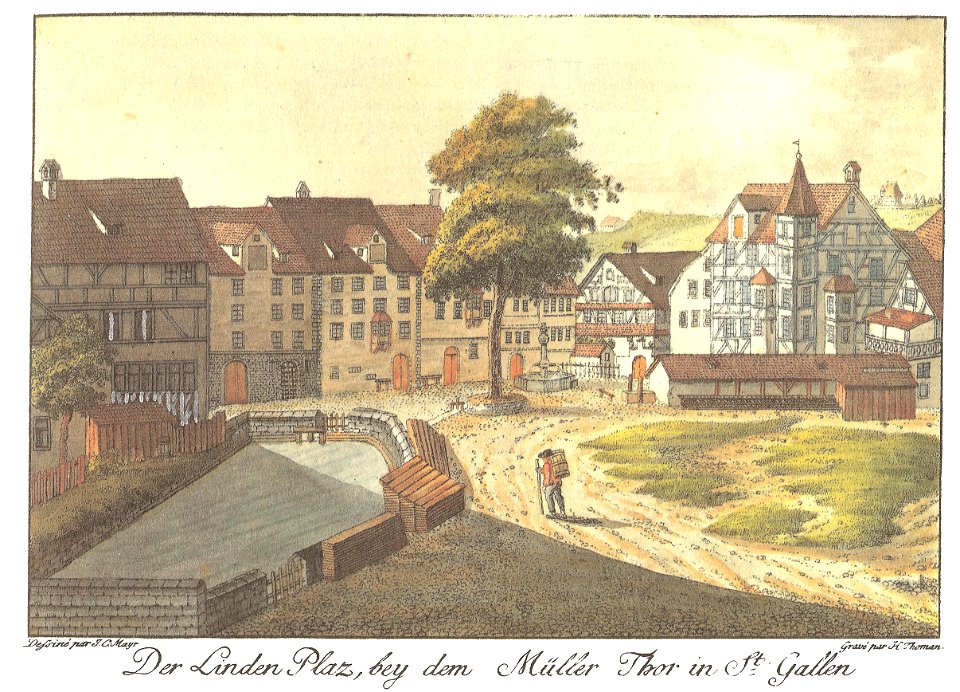 Der Linden Plaz, bey dem Müller Thor in St. Gallen