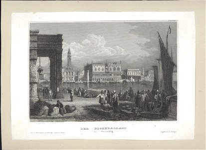Der Dogenpalast im Venedig, objectnr A 58224