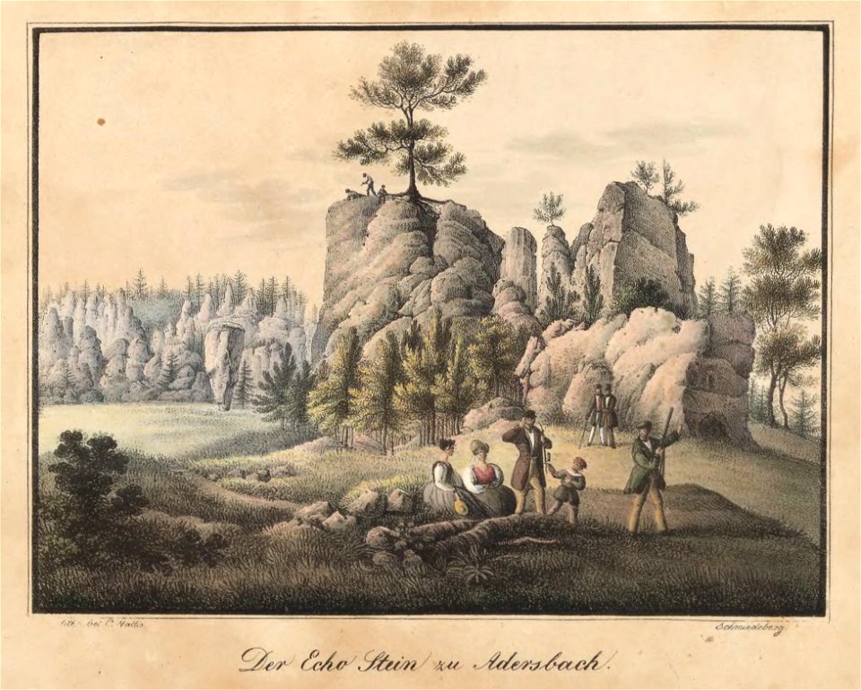 Der Echostein zu Adersbach Carl Theodor Mattis