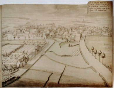 Derons, Het lusthuis van Nicolas Hertogs in Etterbeek-Eggevoorde, 1749, 41 x 54,5 cm (Arenbergarchief Edingen)