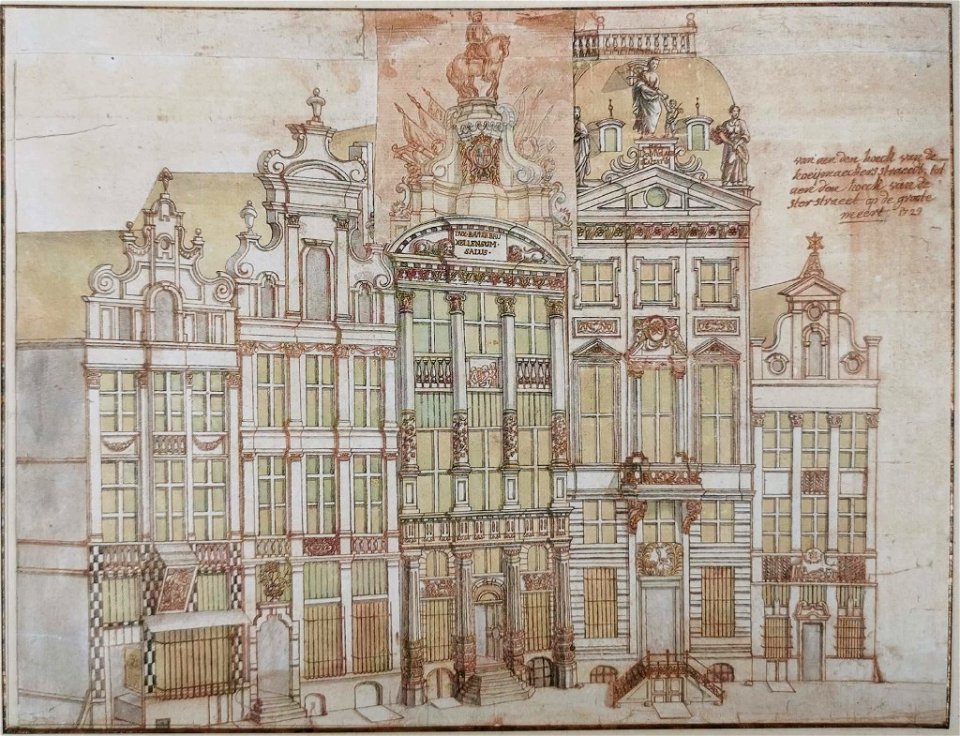 Derons, Van aen den hoeck van de hoeijmaeckersstraedt tot aen den hoeck van de stertstraedt op de groote meert, 1729 (MSB) - Hoedenmakersstraat-Karel Bulsstraat