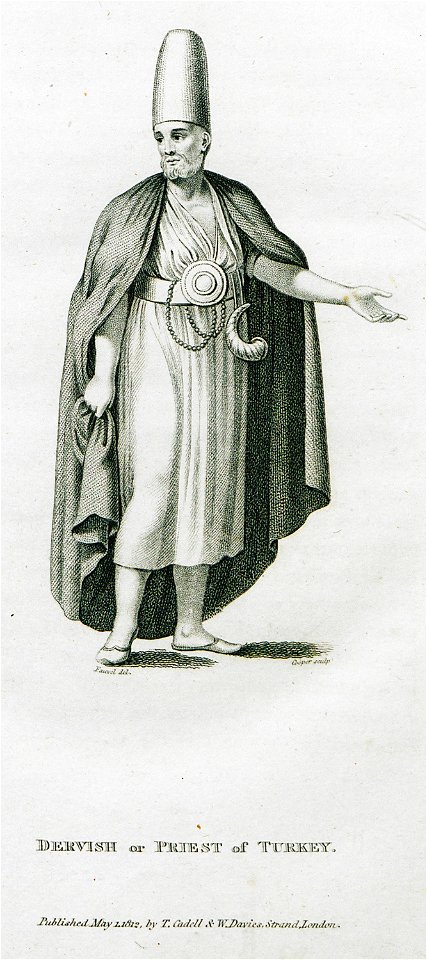 Dervish or priest of Turkey - Clarke Edward Daniel - 1824