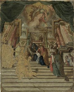 Der Tempelgang Mariens süddeutsch 18 Jh