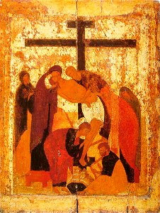 Descent from the Cross (1420s, Sergiev Posad)