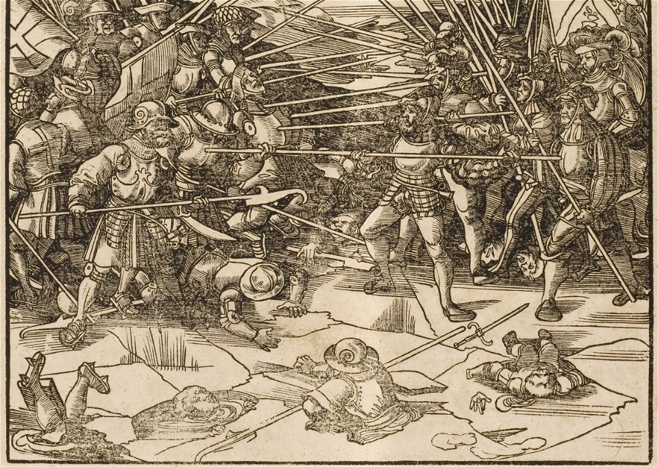 Der Weisskunig 109 Detail Landsknecht Battle
