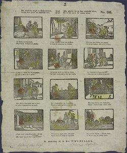 Der vaad'ren deugd en kloek bestaan, Toont deze prent ons duidelijk aan-Catchpenny print-SMC K 0064