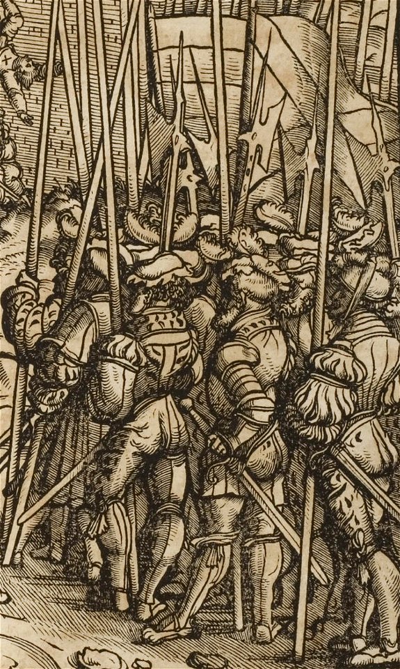 Der Weisskunig 71 Detail Landsknecht from behind