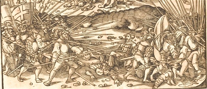 Der Weisskunig 76 Detail Landsknecht Battle