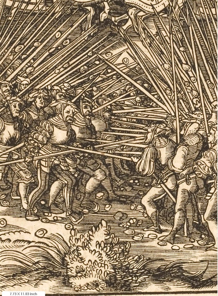 Der Weisskunig 78 Detail Landsknecht Battle