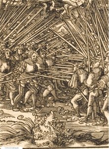 Der Weisskunig 78 Detail Landsknecht Battle