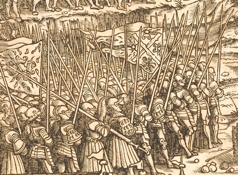 Der Weisskunig 86 Detail Knights Dismounted