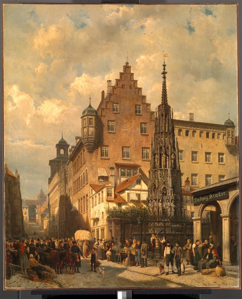 Der Schöne Brunnen te Neurenberg, objectnr SA 260