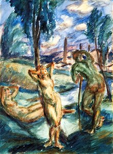 Derkovits Gyula - 1920-as évek eleje - Szabadban