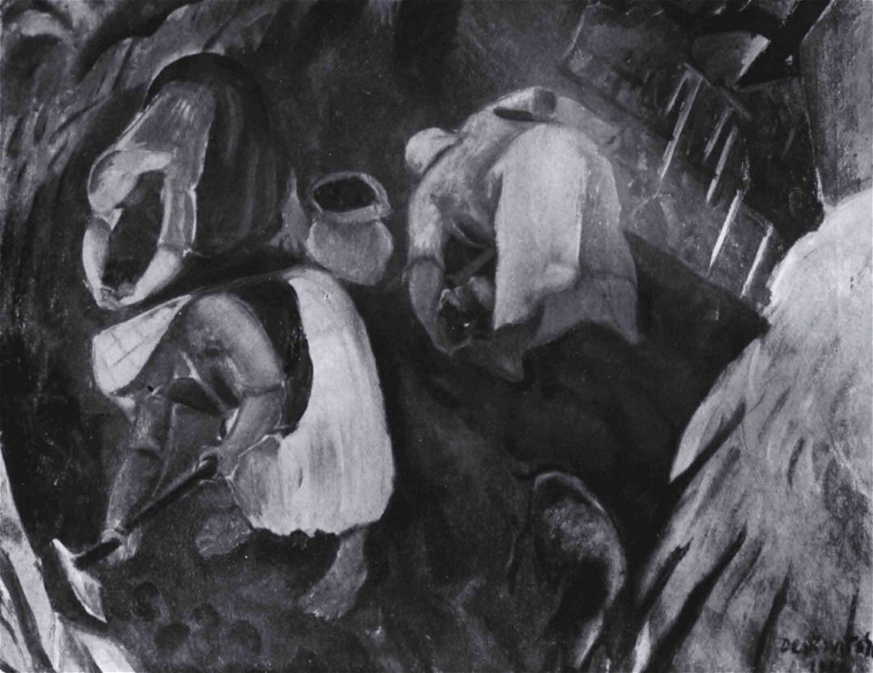 Derkovits Gyula - 1926 - Kapások (Krumpliszedők)