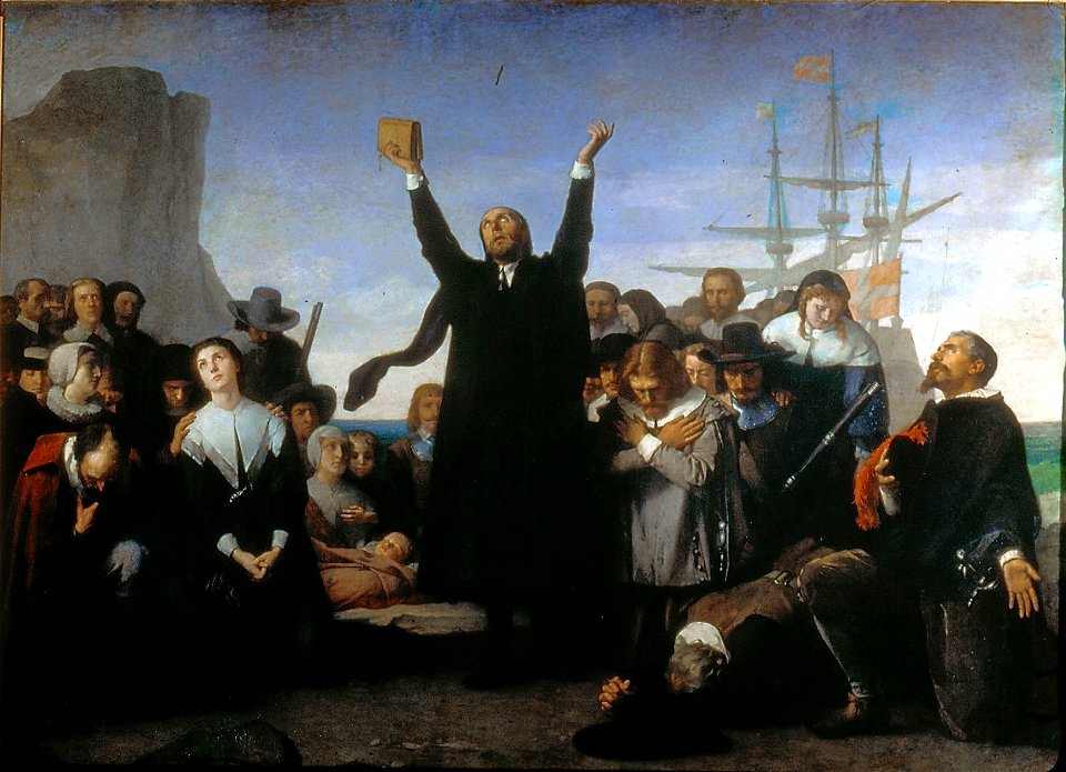 Desembarco de los puritanos en América (Antonio Gisbert)FXD