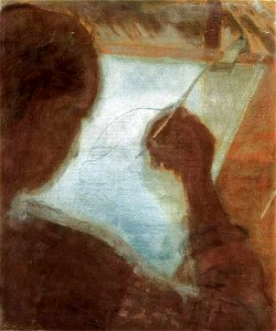 Derkovits Self-Portrait of the Artist as an Etcher 1932