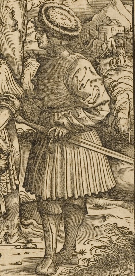 Der Weisskunig 24 Detail Maximilian in Hungarian fashion