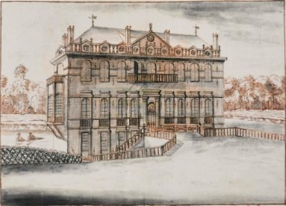 Derons (attr.), Het kasteel van Bosvoorde nov Le Blon, 1727 (MSB)