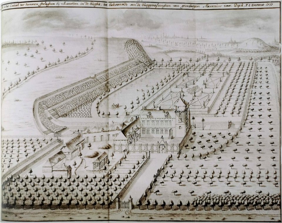 Derons, Kasteel Ter Tommen in Grimbergen, 1737 (KBR)