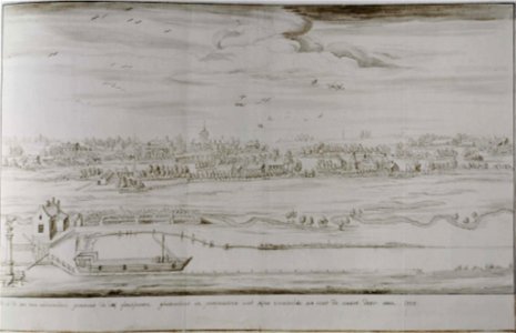 Derons, De sluis van Drie Fonteinen in Vilvoorde, 1738 (KBR)