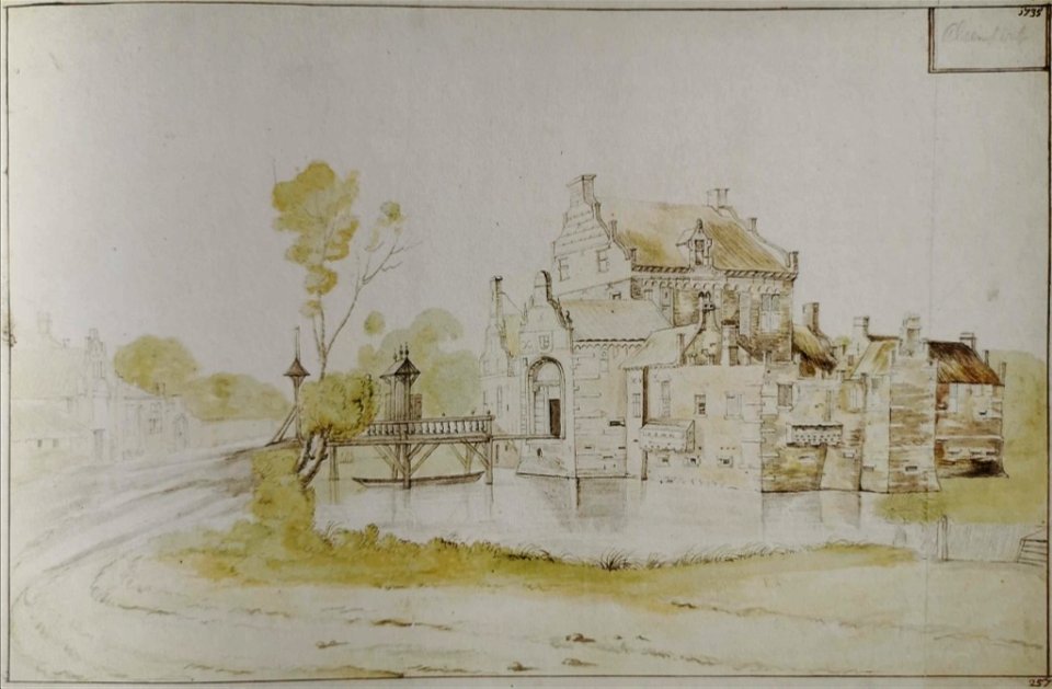 Derons, Het kasteel van Alsemberg, 1735 (KBR)