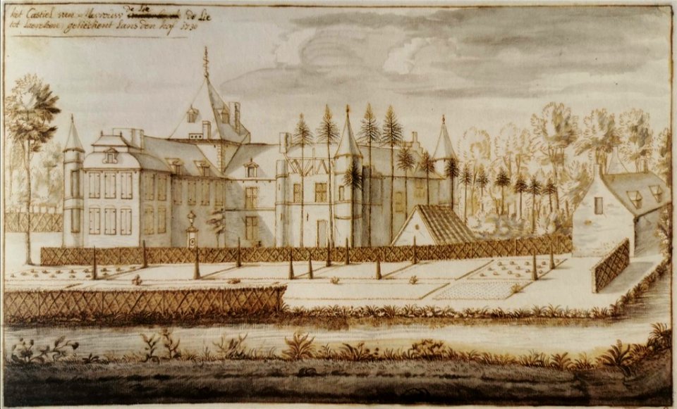 Derons, Kasteel Schoonenberg in Laken, 1730 (SAB)