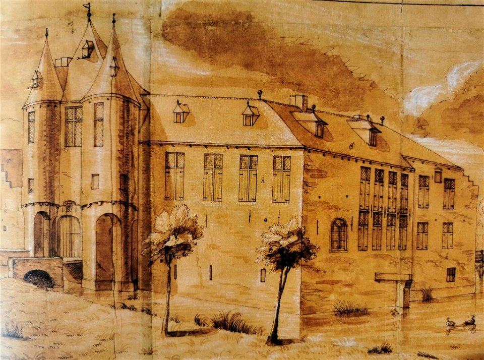 Derons, Kasteel van Diegem (detail), 1734 (coll. Speeckaert)