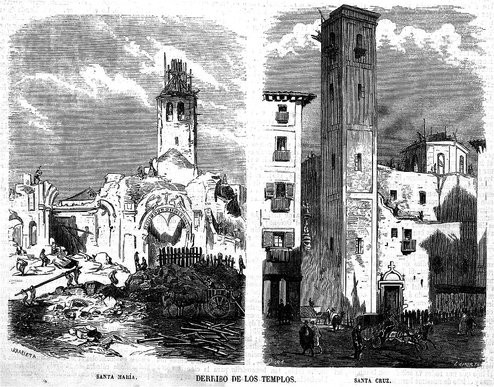 Derribo de los templos, Madrid, de Urrabieta