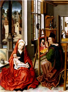 Derick Baegert - Saint Luke Painting the Virgin - WGA01145