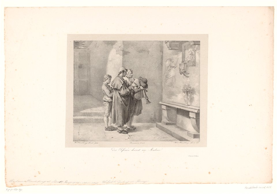 Des Piferari devant une Madone (Rijksmuseum RP-P-OB-40.693)