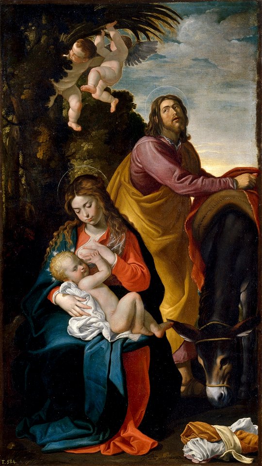 Descanso en la Huida a Egipto, de Bartolomé González y Serrano (Museo del Prado)