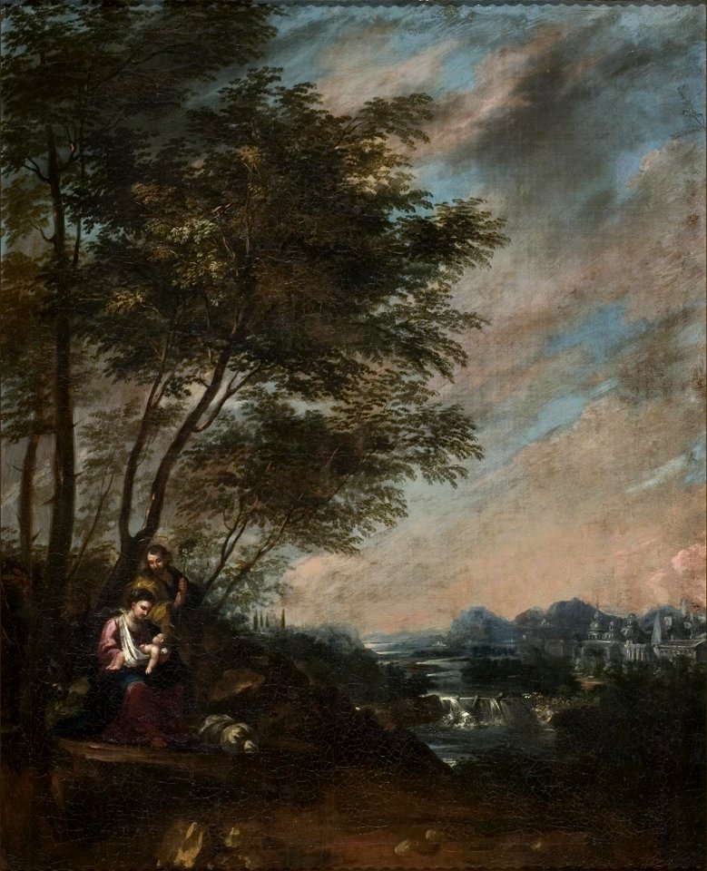 Descanso en la huida a Egipto, de Diego José Monroy Aguilera (Museo de Bellas Artes de Córdoba)