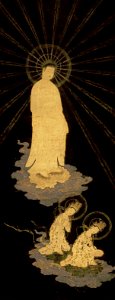 Descent of the Amida trinity - Google Art Project (cropped)