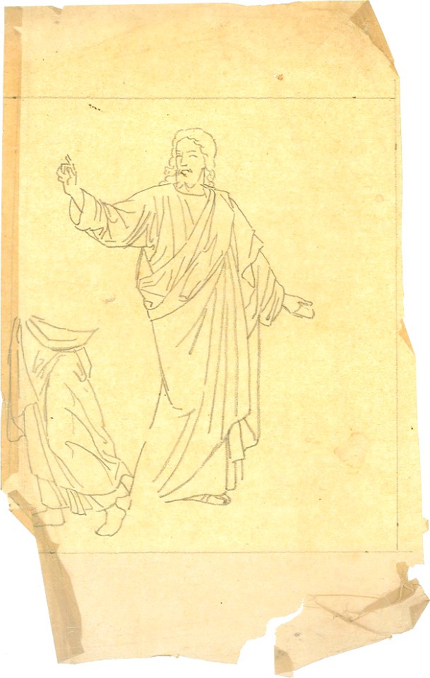 Design for a Christ Figure by Kunstwerkplaatsen Cuypers & Co. Cuypershuis 0682w