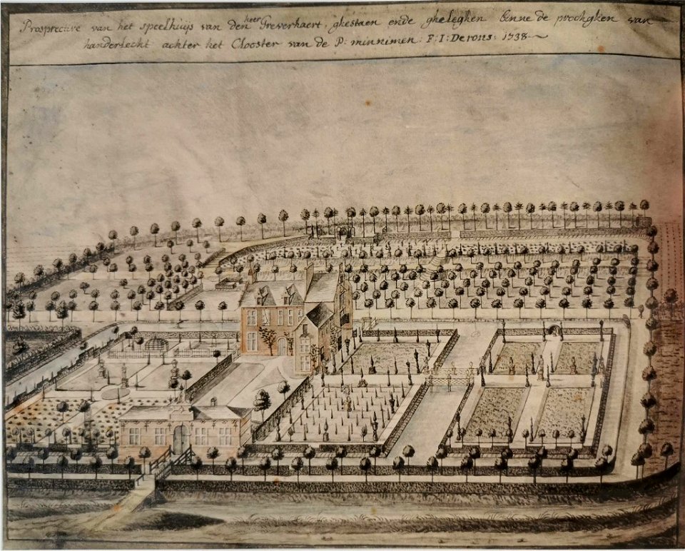 Derons, Het Klein Kasteeltje in Anderlecht, 1738