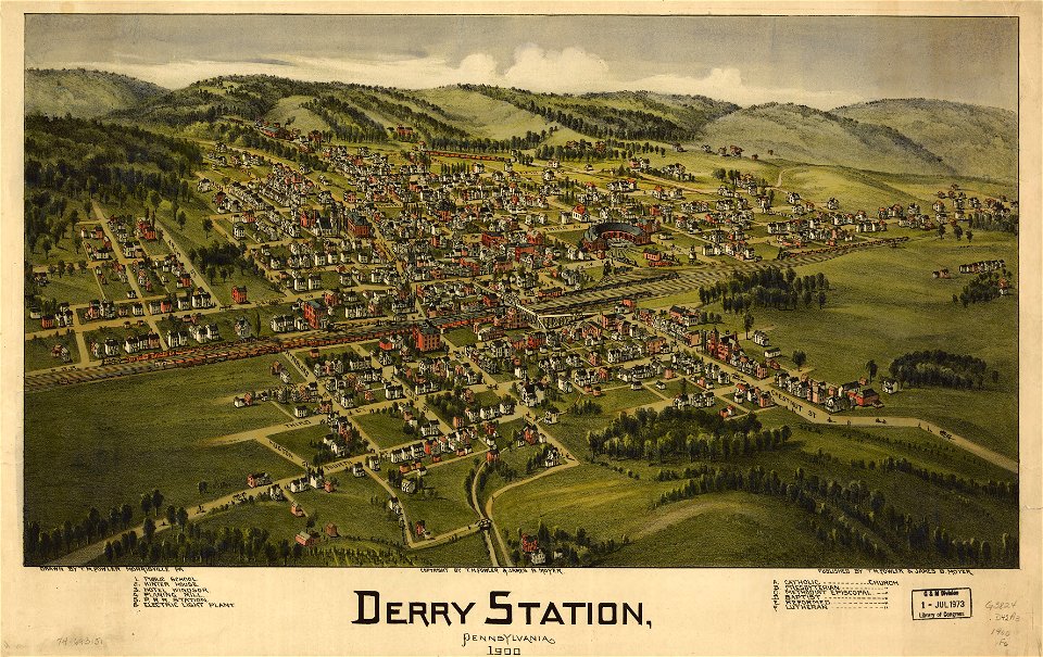 Derry Station, Pennsylvania 1900. LOC 74693151
