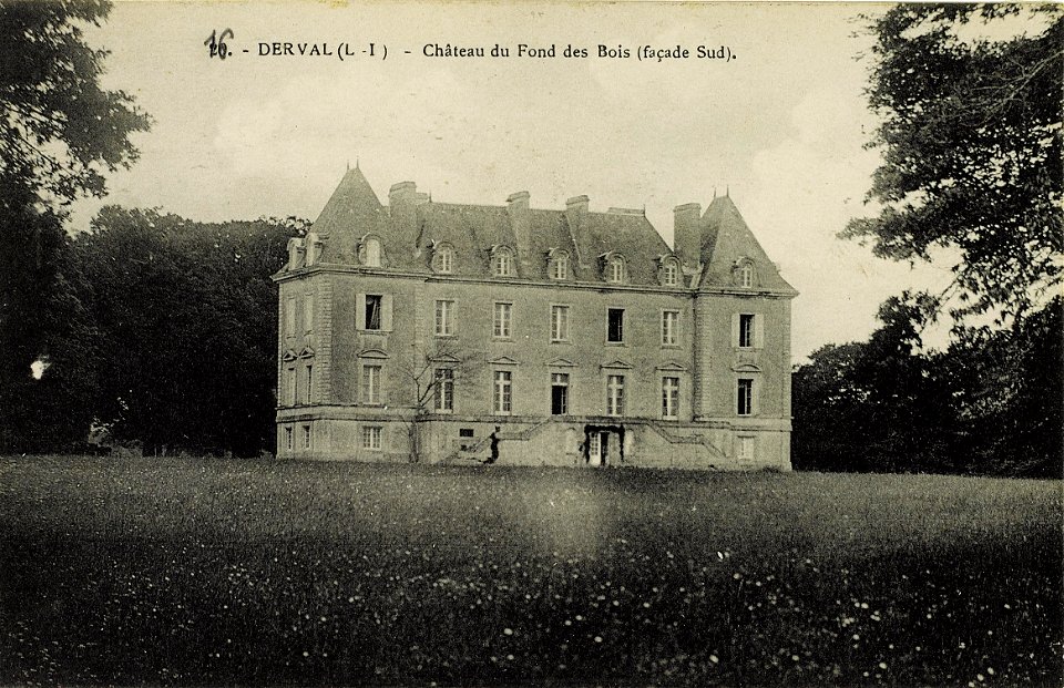 Derval - château du Fond des Bois (façade Sud)
