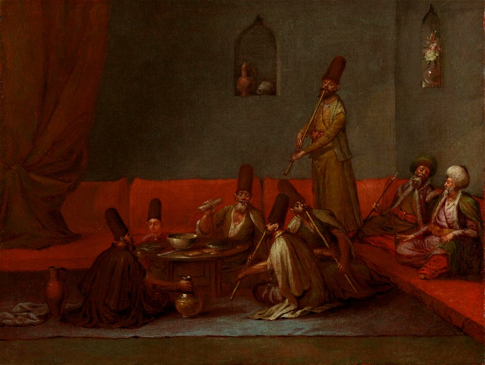 Derwisjen aan de maaltijd Rijksmuseum SK-A-1999