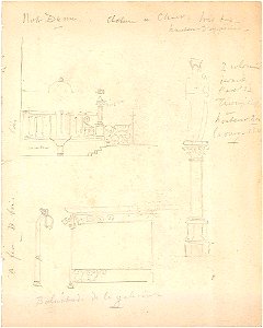 Design for a Rood Screen by Kunstwerkplaatsen Cuypers & Co. Cuypershuis 0682w. Free illustration for personal and commercial use.