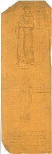 Design for a Saint Andrew and a Saint James by Kunstwerkplaatsen Cuypers & Co. Cuypershuis 0682l