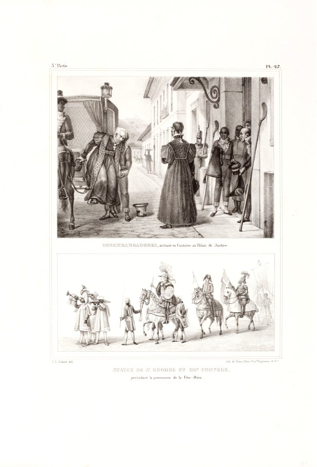 Desembargadores, arrivant en Costume au Palais de Justice (2), da Coleção Brasiliana Iconográfica