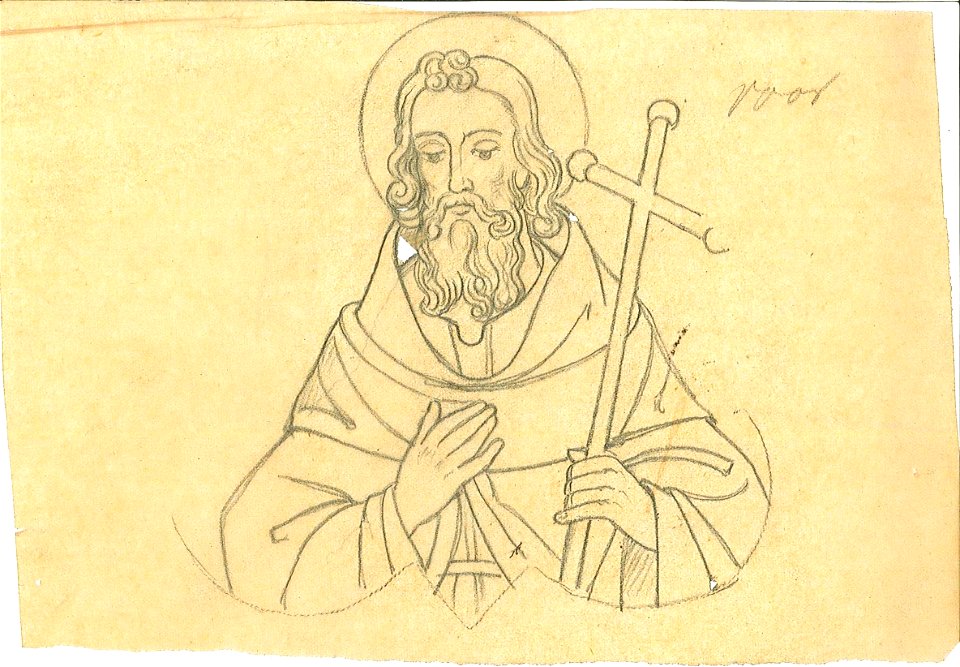 Design for a Saint Philip by Kunstwerkplaatsen Cuypers & Co. Cuypershuis 0682l