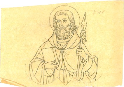 Design for a Saint Thomas the Apostle by Kunstwerkplaatsen Cuypers & Co. Cuypershuis 0682l