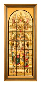 Design for a Stained-Glass Window with the Crucifixion by Frans Nicolas Limburgs Museum L04435