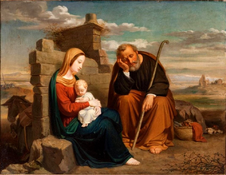 Descanso en la huida a Egipto, de Joaquín Espalter (Real Academia de Bellas Artes de San Fernando)