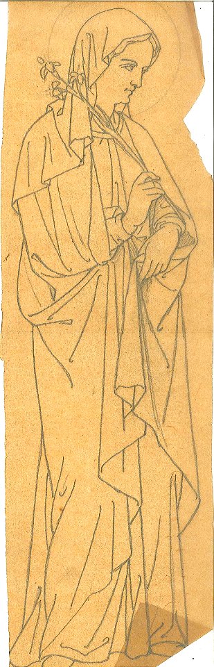 Design for a Virgin Mary (2) by Kunstwerkplaatsen Cuypers & Co. Cuypershuis 0682d