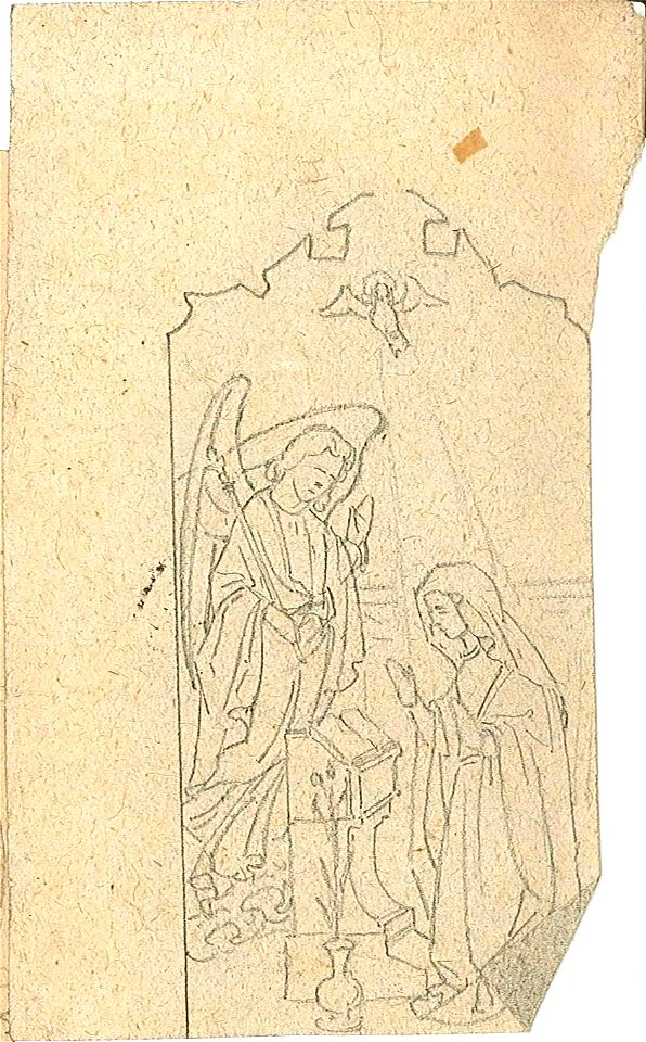 Design for an Annunciation by Kunstwerkplaatsen Cuypers & Co. Cuypershuis 0682u