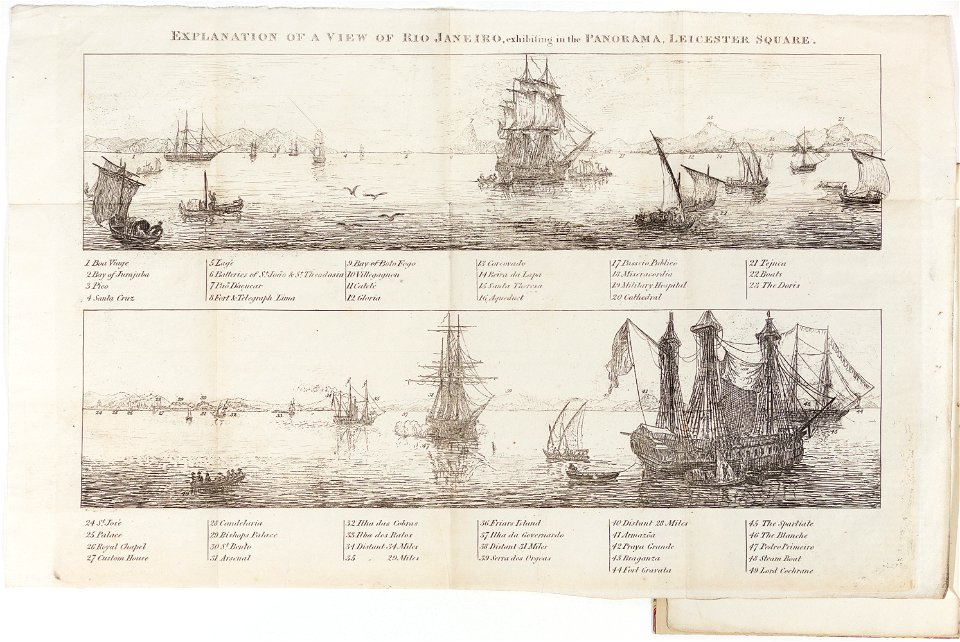 Description of a view of the City of St. Sebastian, and the Bay of Rio Janeiro, da Coleção Brasiliana Iconográfica