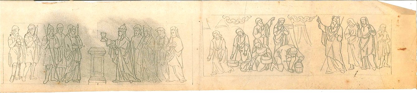 Designs for Two Religious Scenes by Kunstwerkplaatsen Cuypers & Co. Cuypershuis 0682i